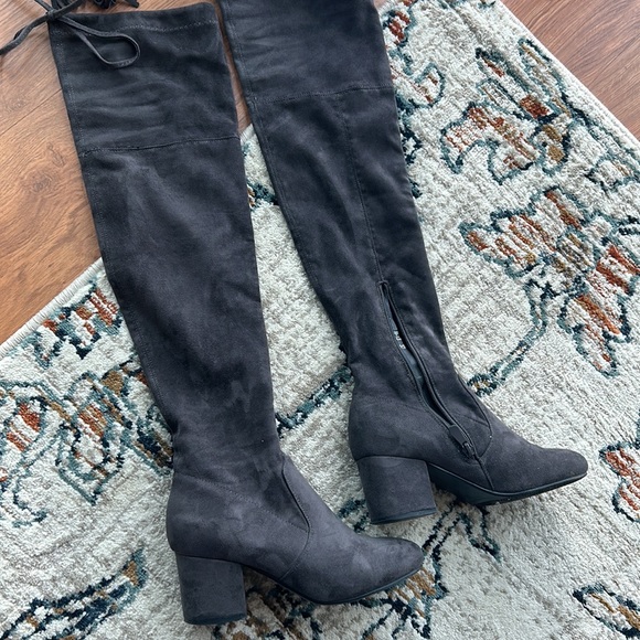 Italian shoeshine brand, boots over the knee so wow boots size 37 European USA 7 - Picture 2 of 8